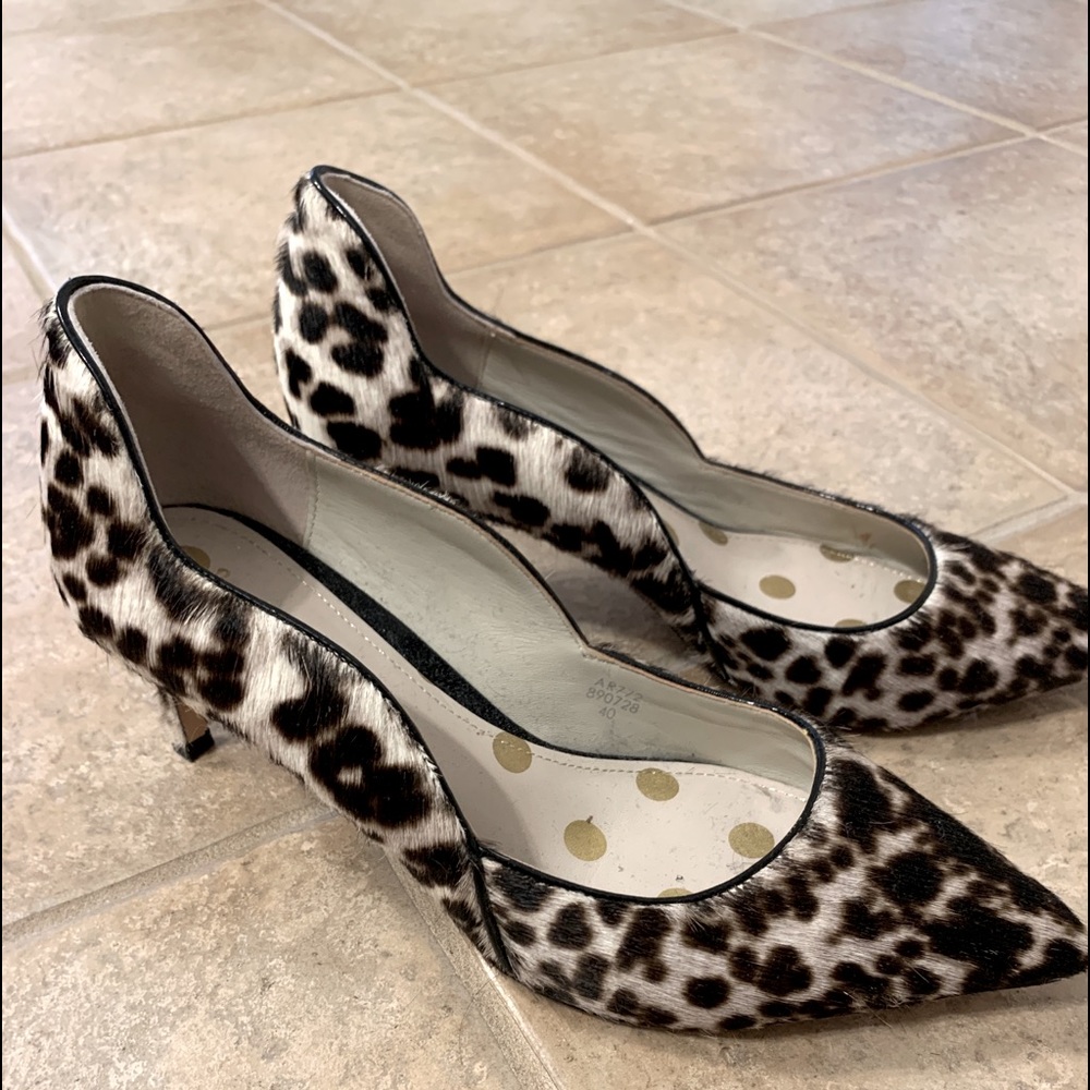 Boden women’s brown and cream colored 3 inch heels